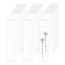 300pcs Long Resealable Cellophane Cello Bags 2 x 8 OPP Self Adhesive Bags 1 Mil for Pretzel Bakery Cookies Candies Jewelry Crafts Candles Party (5 Sizes)