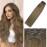 WindTouch Clip in Hair Extensions Remy Hair Ash Brown For Black Women 20Inch 75g Soft Clip Ins 8 7PCS Gift For Women