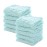 MUKIN Baby Washcloths - Natural Cotton Baby Wipes - Soft Newborn Face Towel for Sensitive Skin - 10 Pack 12x12 inches