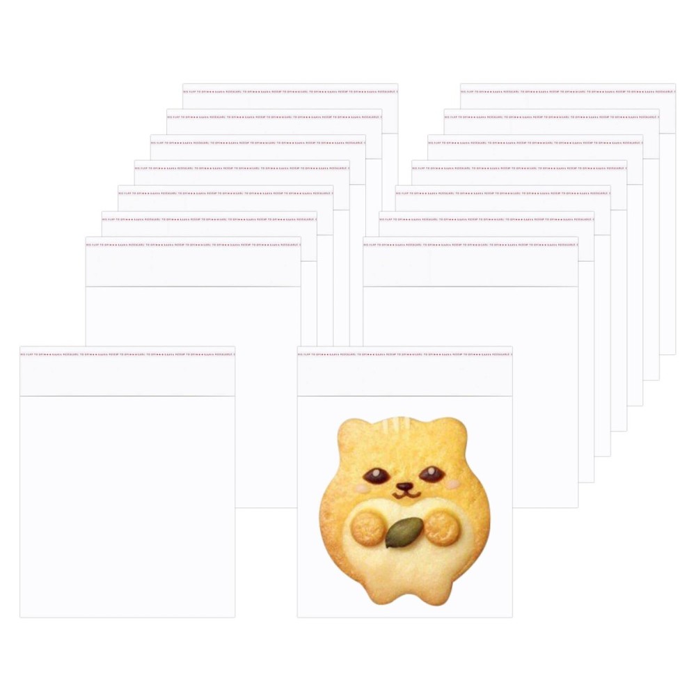 Small Adhesive Bags 3 x 3 200pcs Clear Cello Jewelry Bag Tiny Self Cellophane Bags Square 1 Mil for Jewelry Earrings Candies Coins Beads Gift (18 Sizes to choose from)