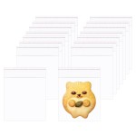 Small Adhesive Bags 3 x 3 200pcs Clear Cello Jewelry Bag Tiny Self Cellophane Bags Square 1 Mil for Jewelry Earrings Candies Coins Beads Gift (18 Sizes to choose from)