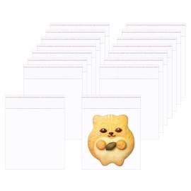 Small Adhesive Bags 3 x 3 200pcs Clear Cello Jewelry Bag Tiny Self Cellophane Bags Square 1 Mil for Jewelry Earrings Candies Coins Beads Gift (18 Sizes to choose from)