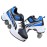 Double-Row Deform Wheel Automatic Walking Shoes Invisible Deformation Roller Skate 2 in 1 Removable Pulley Skates Skating Parkour (Blue Black, US 7)