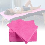 20 Pcs Massage Table Sheets, 31 X 78 Disposable Lash Bed Cover Waterproof Oil-Proof Spa Bed Cover for Tattoo Chair, Salon Table, Eyelash Bed (Pink)