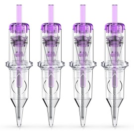 Wormhole Tattoo Cartridge Needles, 50pcs Mixed Sizes Disposable Tattoo Needles 3RL 5RL 7RL 9RL 11RL Round Liner for Tattoo Pen Cartridge Machine Permanent Makeup (RL)