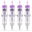 Wormhole Tattoo Cartridge Needles, 50pcs Mixed Sizes Disposable Tattoo Needles 3RL 5RL 7RL 9RL 11RL Round Liner for Tattoo Pen Cartridge Machine Permanent Makeup (RL)