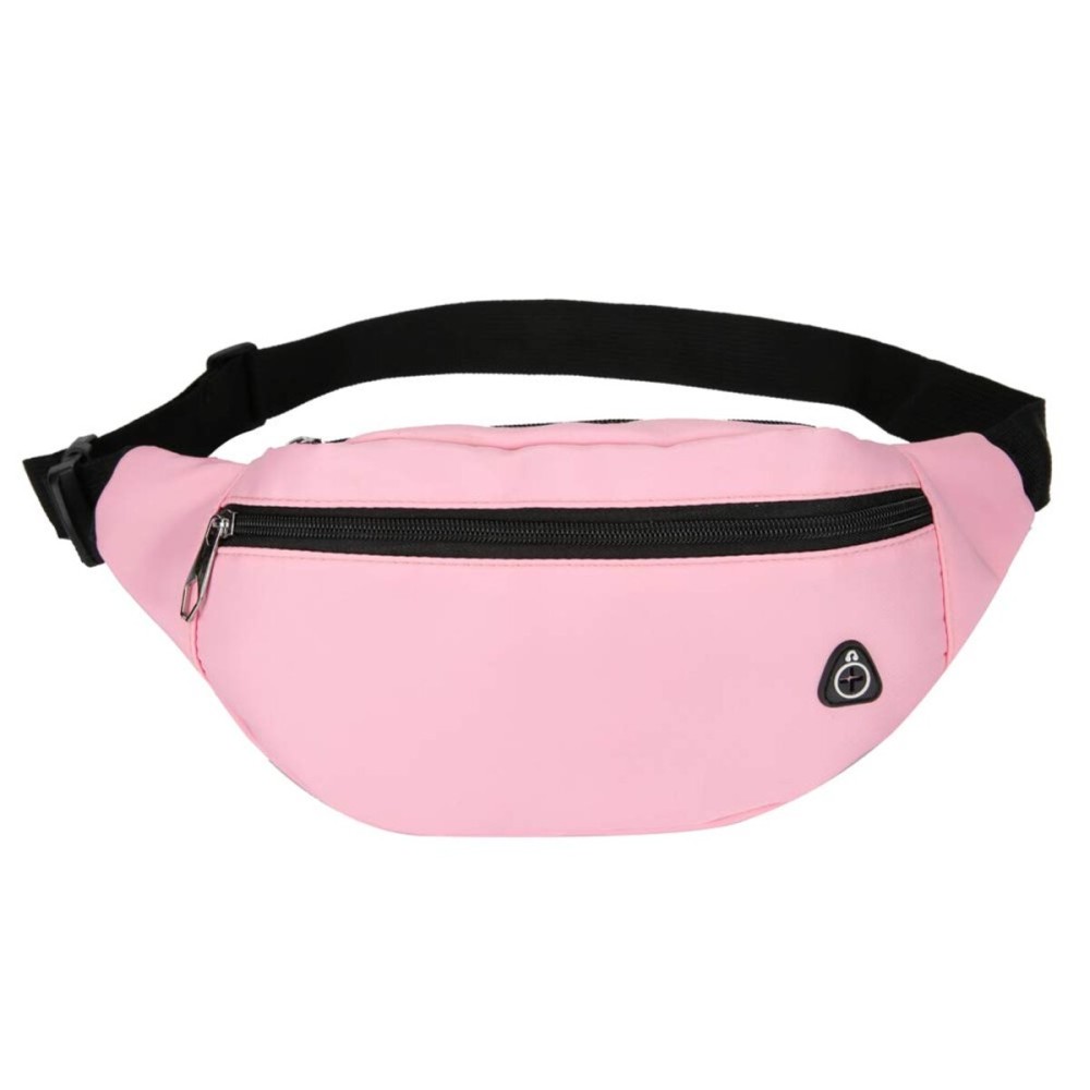 DAITET Fanny Pack Waist Pack for Men, Women, Kids - Adjustable Belt, Waterproof Travel & Running Bag (Glossy Pink)