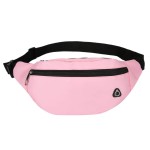 DAITET Fanny Pack Waist Pack for Men, Women, Kids - Adjustable Belt, Waterproof Travel & Running Bag (Glossy Pink)