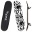 WhiteFang Skateboards for Beginners, Complete Skateboard 31 x 7.88, 7 Layer Canadian Maple Double Kick Concave Standard and Tricks Skateboards for Kids and Beginners (Letters)