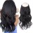 Sassina Invisible Wire Hair Extensions Real Human Hair with Transparent Wire Adjustable Size Secure Clips Natural Straight Secret Miracle Hairpiece, P6/12 14 Inch 90 Gram