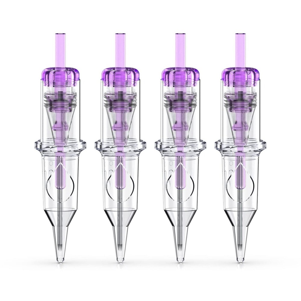 Wormhole Tattoo Cartridge Needles, 20pcs 11RL Disposable Tattoo Needle Cartridges Standard 13 Round Liner for Tattoo Pen Tattoo Cartridge Machine Permanent Makeup Tattoo Supplies (1213RL)