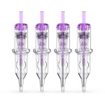 Wormhole Tattoo Cartridge Needles, 20pcs 9RL Disposable Tattoo Needle Cartridges Standard 9 Round Liner for Tattoo Pen Tattoo Cartridge Machine Permanent Makeup Tattoo Supplies (1209RL)