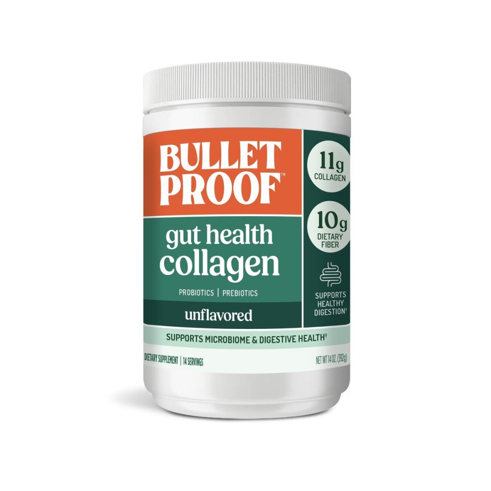 Bulletproof Unflavored Gut Health Collagen Protein, 14 Ounces, 10g Grass-Fed Collagen Peptides for Gut, Skin, Bone and Joint Support, Packaging May Vary