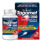 Tagamet HB 200 mg Cimetidine Acid Reducer and Heartburn Relief, Relieves and Prevents Indigestion, 70 Count
