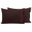 FLXXIE 2 Pack Microfiber Toddler Pillowcases, 14x20 Inches Fits Pillow Sized 12x16, 13x18 or 14x20, Soft and Cozy Small Travel Pillow Covers with Envelope Closure, Dark Brown