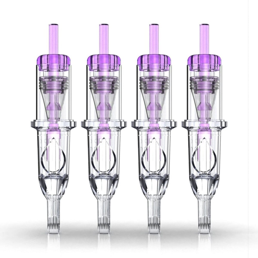 Wormhole Tattoo Cartridge Needles, 20pcs 9M1 Disposable Tattoo Needle Cartridges Standard 9 Stack Magnum for Tattoo Pen Tattoo Cartridge Machine Permanent Makeup Tattoo Supplies (1209M1)