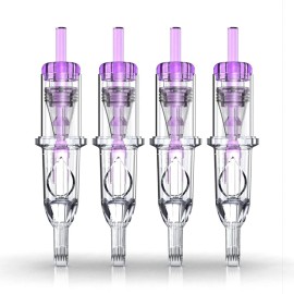 Wormhole Tattoo Cartridge Needles, 20pcs 7M1 Disposable Tattoo Needle Cartridges Standard 7 Stack Magnum for Tattoo Pen Tattoo Cartridge Machine Permanent Makeup Tattoo Supplies (1207M1)