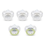 NUK Comfy Orthodontic Pacifiers, Timeless Collection, 0-6 Months, 5 Count
