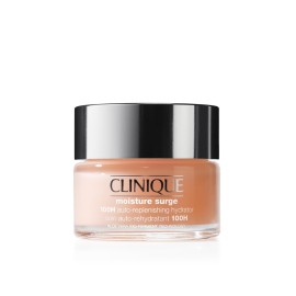 Clinique Moisture Surge 100H Auto-Replenishing Hydrator Oil Free Face Moisturizer | With Hyaluronic Acid, Aloe Bioferment and Vitamins C + E | For All Skin Types | Hydrating + Moisturizing, 1 Fl Oz