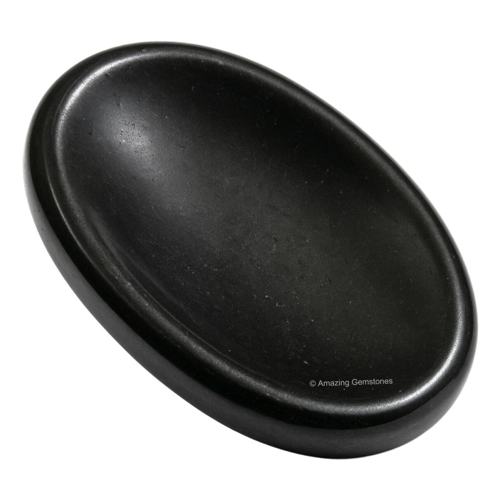 Amazing Gemstone Black Tourmaline Worry Stone, Healing Crystals - Piedra Crystal Fidget for Gift, Meditation, Calming, Relaxation, Stress Relief