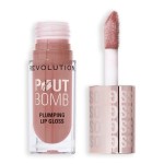 Revolution, Pout Bomb Plumping Lip Gloss, High Shine, Rich Glossy Pigment, Infused with Vitamin E, Candy Pink, 0.15 fl oz