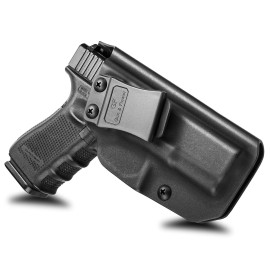 IWB Holster Compatible with Glock 19 Gen 3-5 Glock 23/32 Gen 3-4 Glock 19X/44/45, Inside Waistband Carry Holster Compatible with G19 G19x G23 G32 G45, 9mm Holster, Available in Kydex and Polymer