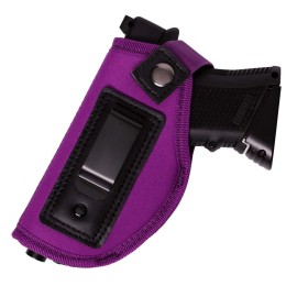 POYOLEE Gun Holster for Women Concealed Carry Holster for Pistols Universal IWB Holster Fits Glock 19 26 43 Springfie XD LC9 & All Similar Handguns (Purple, Left-Handed Draw (IWB))