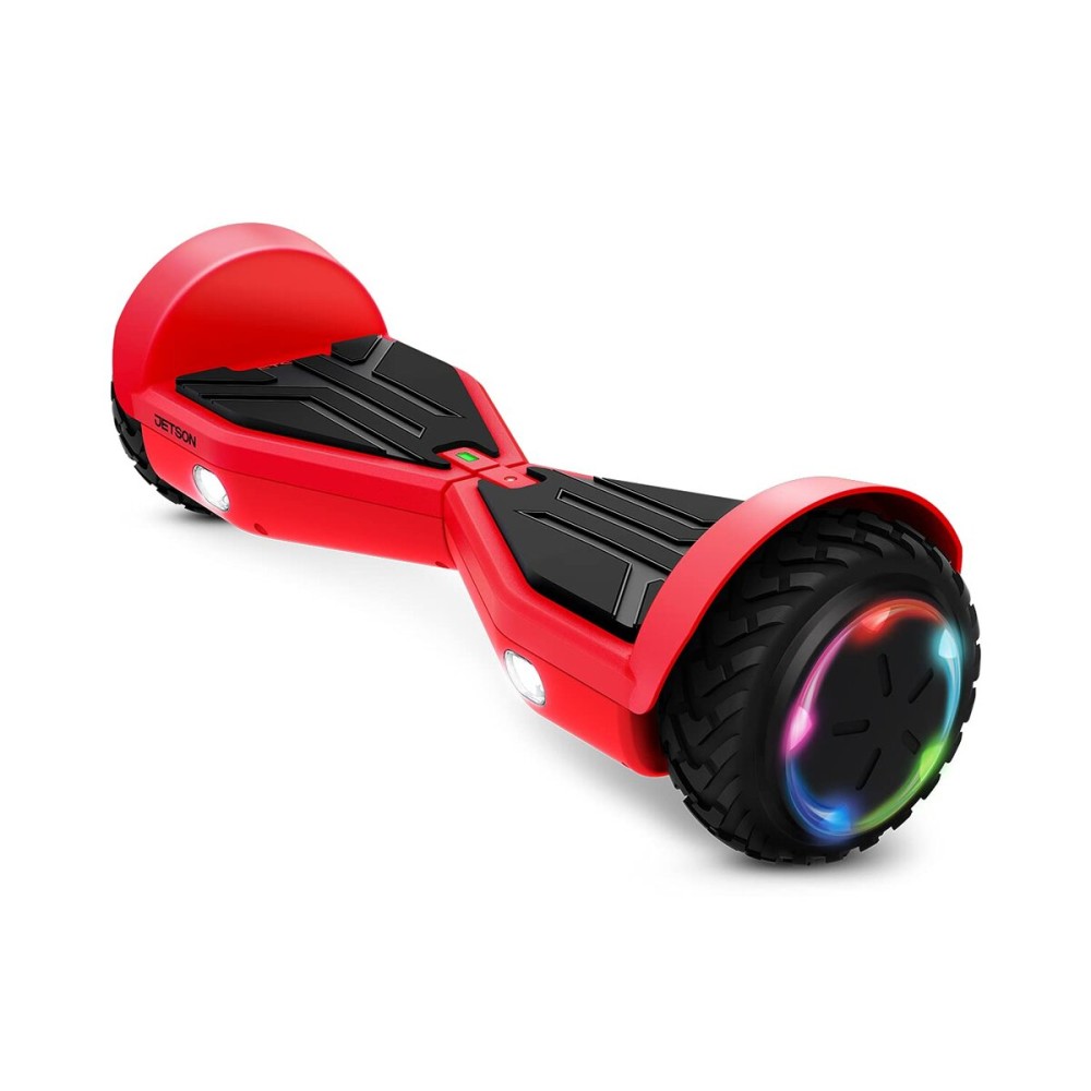 Jetson Spin All Terrain Hoverboard with LED Lights, Self-Balancing Hoverboard with Active Balance Technology, Range of Up to 7 Miles, Ages 13+, Red, JAERO-RED