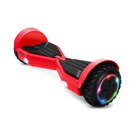 Jetson Spin All Terrain Hoverboard with LED Lights, Self-Balancing Hoverboard with Active Balance Technology, Range of Up to 7 Miles, Ages 13+, Red, JAERO-RED