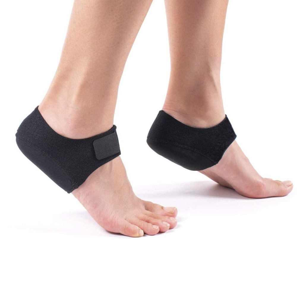 MIAYOHO Plantar Fasciitis Heel Cups for Heel Pain Updated Version Protectors Sleeves Pads, Support for Spur, Women and Men (Black, M 5-8 / W 6-9.5)