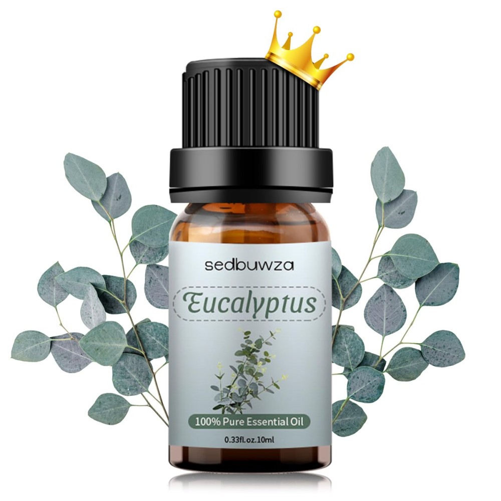 Sedbuwza Eucalyptus Essential Oil, Pure Organic Eucalyptus Fragrance Oil for Diffuser, Humidifier, Soap, Candle, Perfume