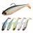 Gotour Weedless Soft Fishing Lures for Freshwater and Saltwater, Premium Pre-Rigged Jig Head Paddle Tail Swimbaits for Bass FishingJigs Fishing Bait for Crappie Trout Walleye, Amazing Fishing Gifts