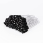 i-Laesh Crystal Mascara Wands Disposable, Eyebrow / Eyelash Brushes for Eyelash Extensions, Lashes Makeup Tool 100 PcsBlack +