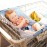 Binxy Baby Shopping Cart Hammock - Infant Seat for Grocery Carts - Holds Car Seats Securely - Compatible with Select 4-Seater Wagons (20-24 Wide) - Supports Up to 50 lbs - Blue Little Arrow