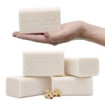 Australian Botanical Goats Milk Soap with Soya Bean 6.6 OZ Luxury Soap Bars Enriched Shea Butter, Luxury Face, Hand and Body Bars Suitable for All Skin Types, Pack of 4