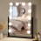 NUSVAN Vanity Mirror with Lights,Makeup Mirror with Lights,3 Color Lighting Modes Detachable 10X Magnification Mirror Touch Control,360Rotation,White