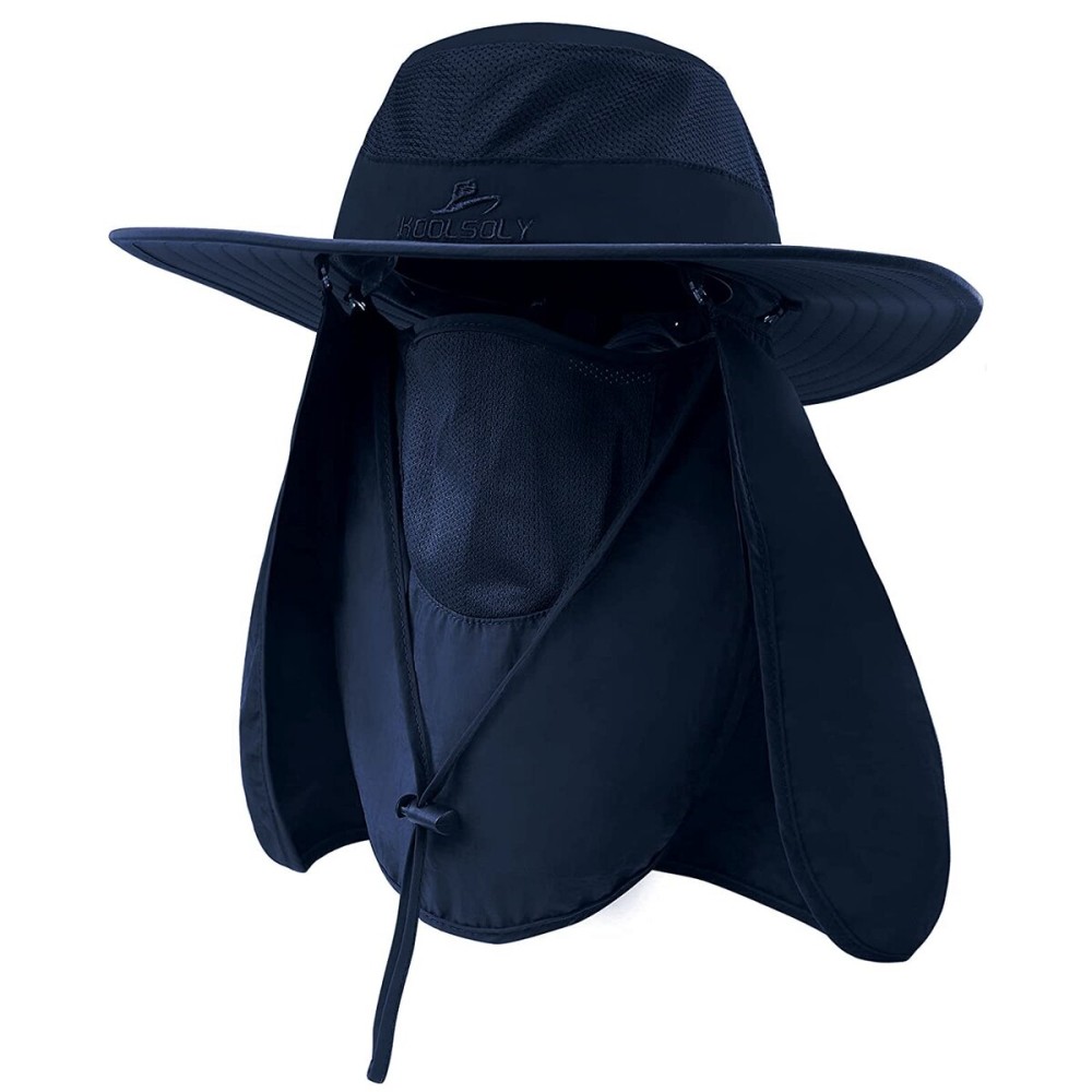 KOOLSOLY Fishing Hat,Sun Cap with UPF 50+ Sun Protection and Neck Flap,for Man and Women