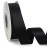 Ribbli Double Faced Black Satin Ribbon,1 x Continuous 25 Yards,Use for Bows Bouquet,Gift Wrapping,Floral Arrangement