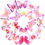 Boao 18 Pieces Glitter Butterfly Hair Clips for Girls Teens Women Hair Accessories (Stylish Styles)