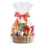 Morepack Cellophane Bags,16x24 Inch 20 Pcs Cellophane Wrap for Gift Baskets, Clear Basket Bags