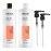 Nioxin System 4 Shampoo & Conditioner Prepack | For Color or Damaged Hair with Progressed Thinning | With Niacinamide and Biotin | Pumps Included | 33.8 Fl oz.