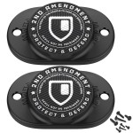 GMW Gun Magnet [2-Pack] | 30 lbs. Rating Magnetic Gun Mount | HQ Rubber Coated Gun Magnet Buckler Series for Car, Truck, Desks, Safes, and Walls | Indoor Gun Racks| Concealed Gun Holder for Handgun