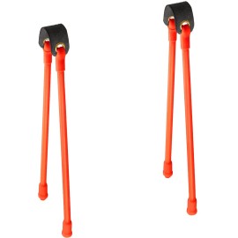 Shappy 2/4/8 Pcs Slingshot Replacement Band Sets Heavy Pull Slingshot Replacement Rubber Bands Tubular Elastic Rubber Band for Hunting Catapults Outdoor Games(Orange,2 Pieces)