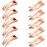 Chinco 24 Pcs Double Grip Hair Clips Metal Snap Clips Women Barrettes for Hair Making, Salon Supplies(Rose Gold,2 Inch)