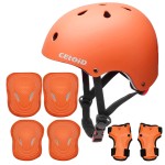 CELOID Kids Helmet Pad Set,Adjustable Kids Skateboard Bike Helmet Knee & Elbow Pads Wrist Guards 5-8 Years Kid Protective Gear Set for Girls Boys Bicycle Bike Roller Skating Scooter Rollerblade Sport
