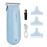 SweetLF Hair Clippers, Silent Cordless Hair Trimmer, Mini Hair Cutting Kit with 3 Guide Combs, USB Rechargeable, Portable, Blue