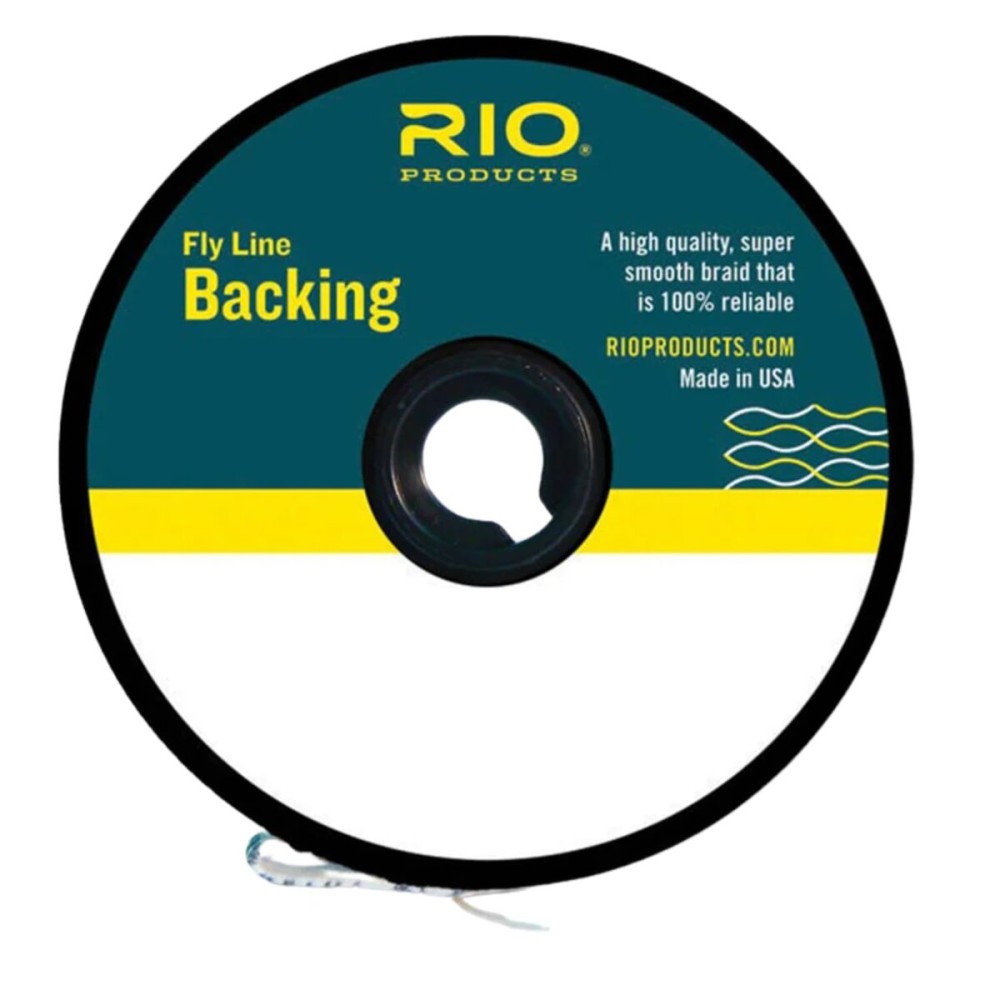 RIO Products Dacron Fly Line Backing - High Strength Braided Line with Low Stretch - Super Smooth Fly Reel Backing - 30LB - 300YD - White