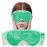 Cooling Eye Mask with Gel Bead, Reusable Cold Compress Ice Pack Sleeping Eye Cooling Pads for After Eyelid Surgery, Puffiness, Puffy Eyes, Headache, Migraine Relief (Green)