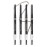 bdb Universal Eyebrow Pencil - Precision Tip & Spoolie, Waterproof, Define Shape & Fill Brows, 4-Pack
