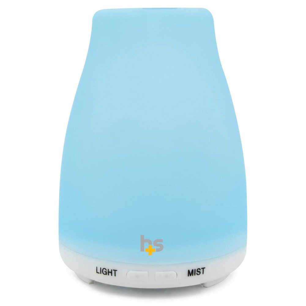 HealthSmart Essential Oil Diffuser, Cool Mist Humidifier and Aromatherapy Diffuser with 150ML Tank Ideal for Small Rooms, Adjustable Timer and Mist Mode, White